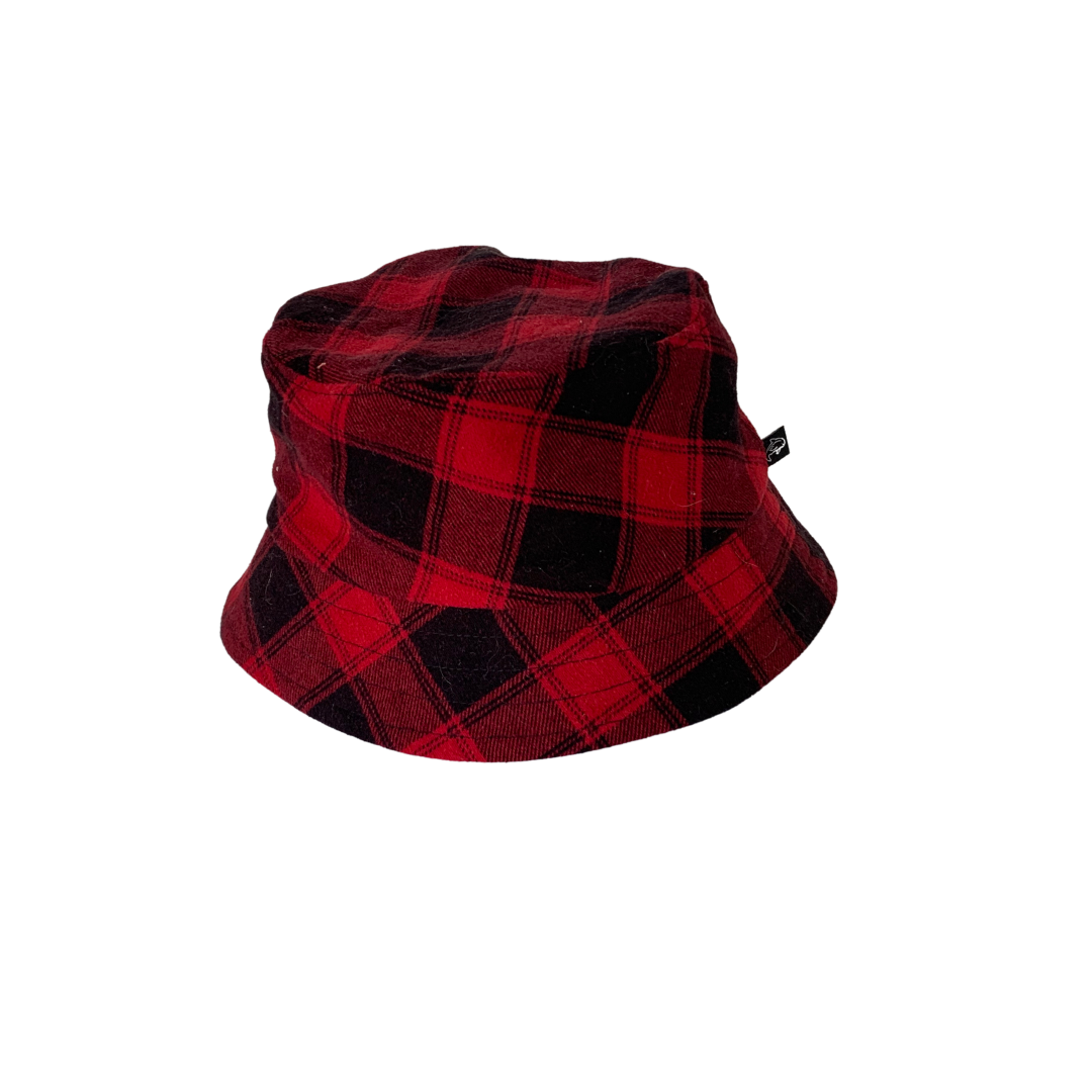 Bucket hat reversible cuadros + negro - Hipnosis