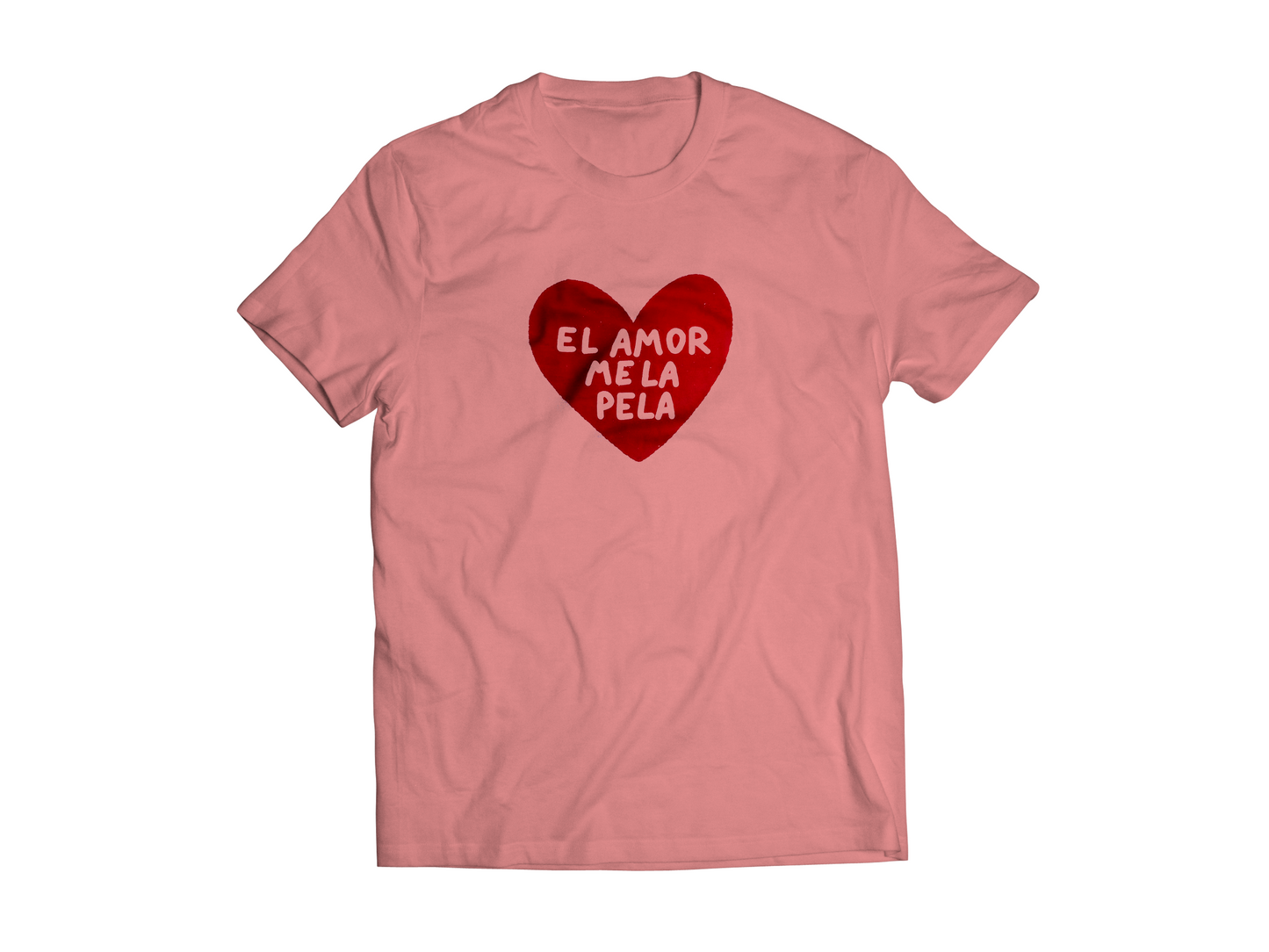 Playera rosa El amor me la pela - Hipnosis