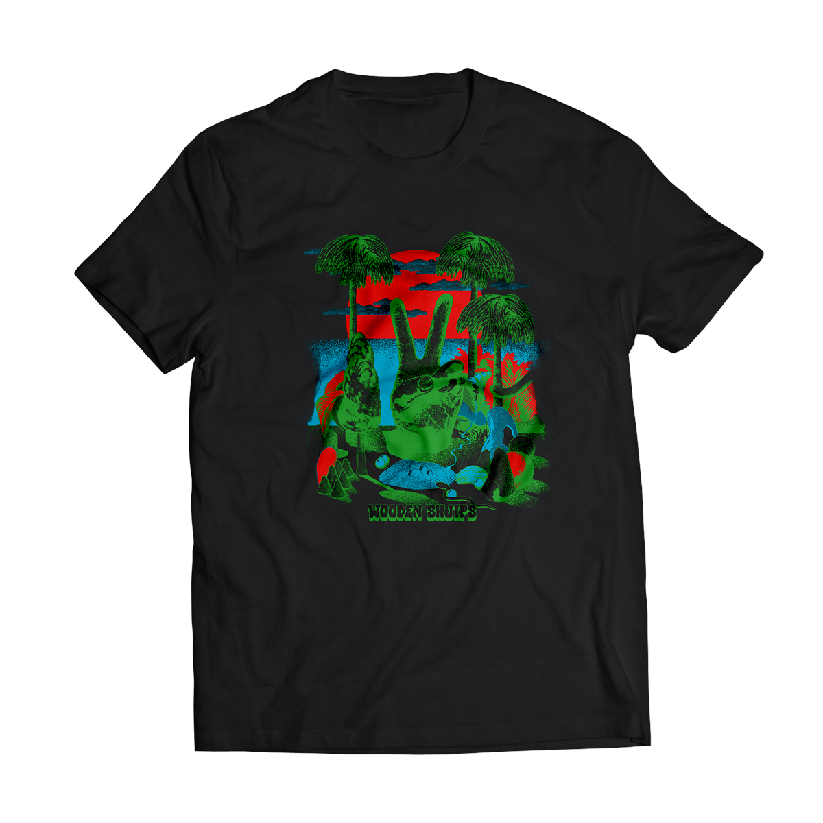 Playera negra Wooden Shjips - Hipnosis