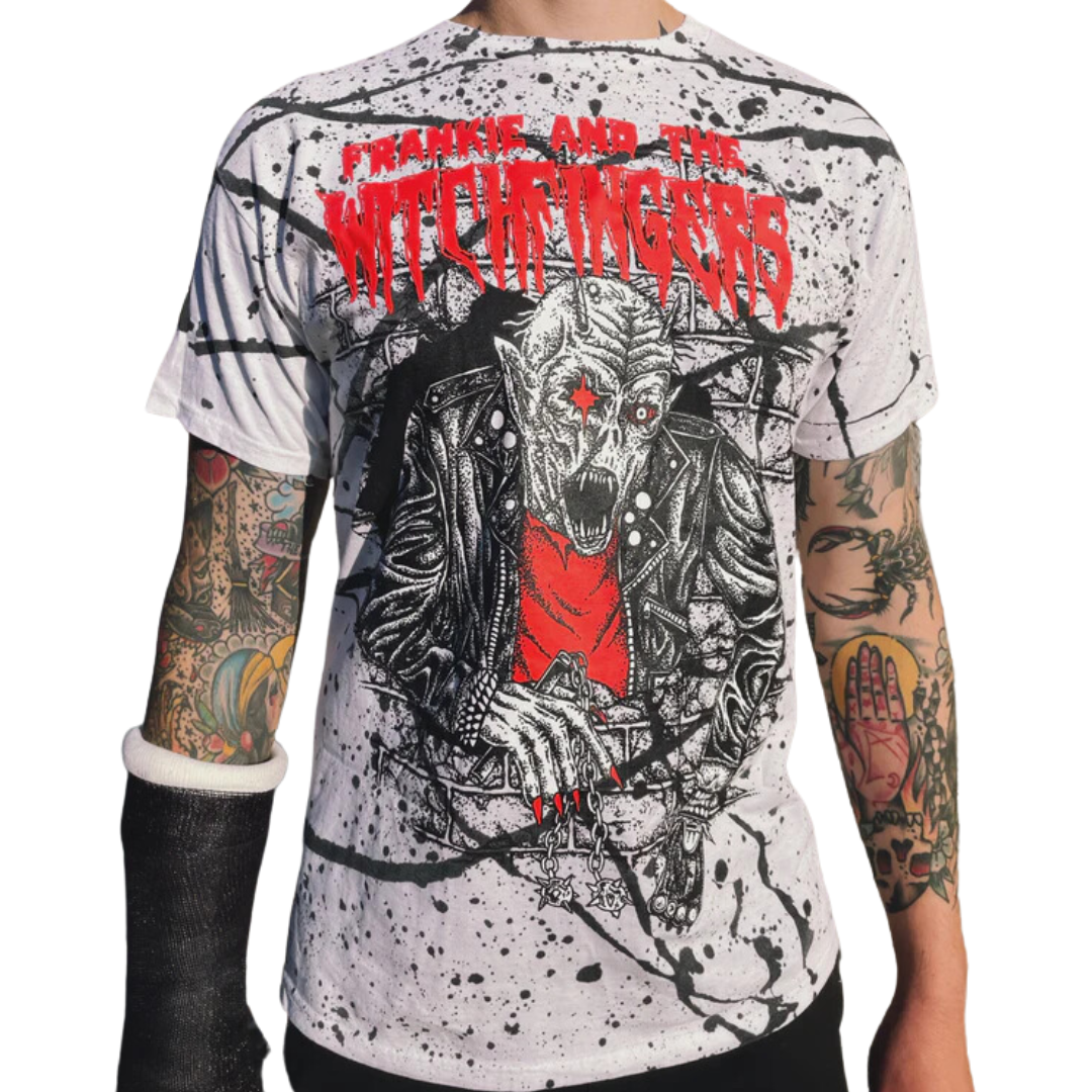 CAMISETA LEG FARMER SPLATTER - FRANKIE AND THE WITCH FINGERS