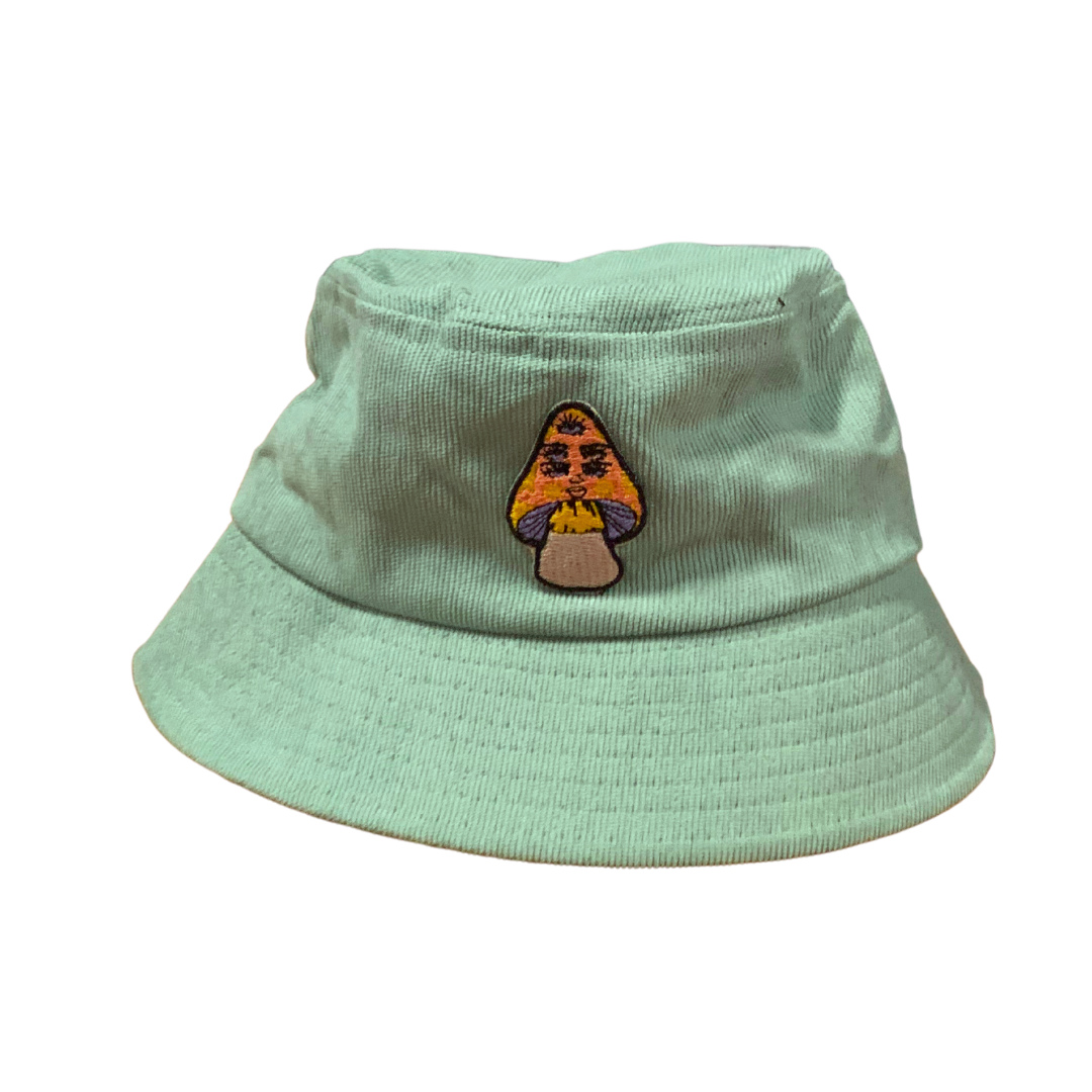 Bucket hat verde pistache "hongo 5 ojos" - Hipnosis