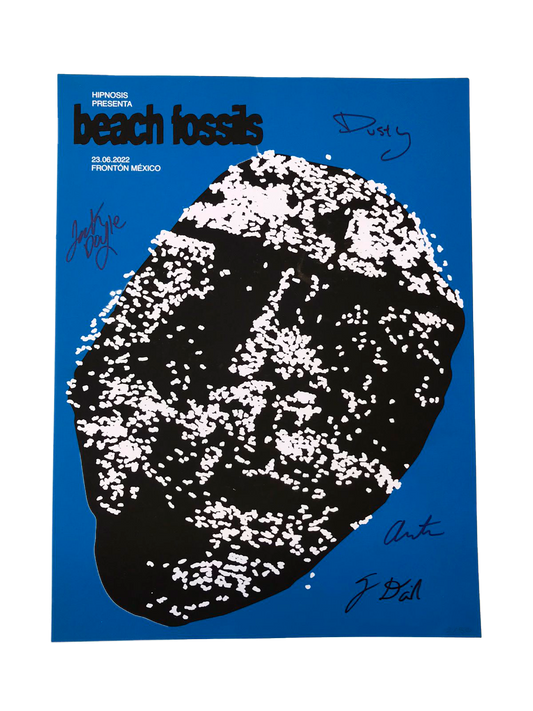 Poster Serigrafía Beach Fossils Firmado - Hipnosis